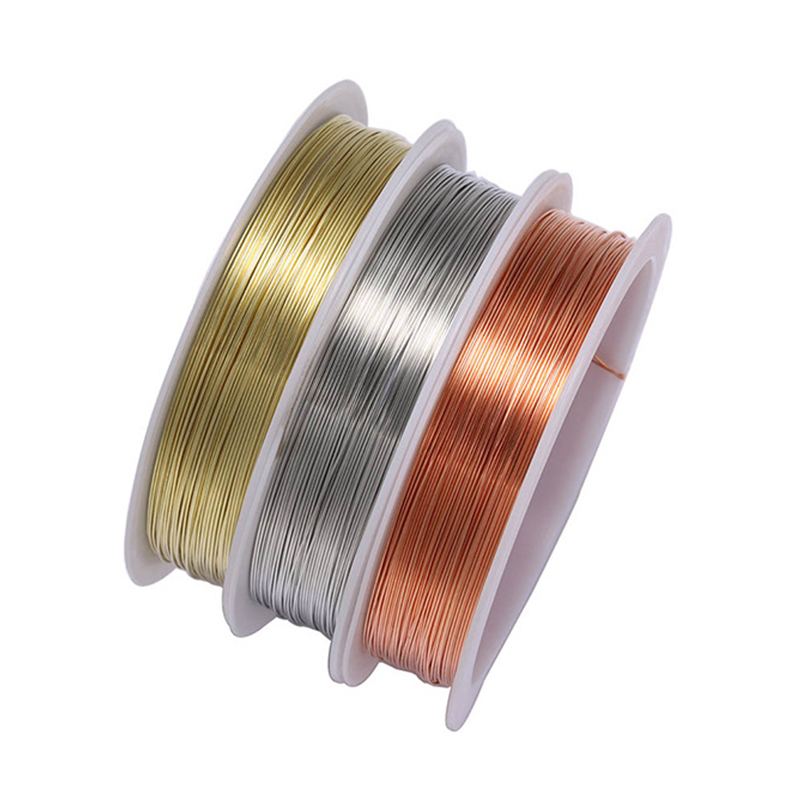 Jewelry Making Thread - ลวดทองแดงแข็งแรง ขนาด 0.2/0.3/0.4/0.5/0.6/0.8/1 มม. สำหรับงานประดิษฐ์เครื่องประดับ DIY