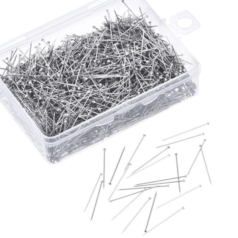 Jewelry Making Jig - เข็มเย็บผ้าสแตนเลส100-200ชิ้นเข็มเย็บผ้าตรงเข็มหมุดหัวซาตินอย่างดีเครื่องมือเย็บผ้าทำด้วยตัวเอง