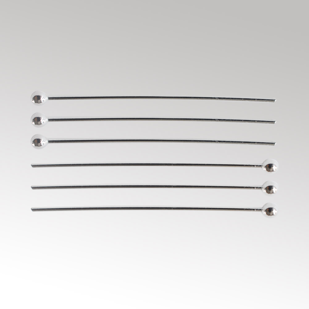 Jewelry Making Jig - หมุดหัวกลมเงินแท้ 925 สำหรับทำเครื่องประดับ, หมุดหัวกลมเงิน, หมุดหัวกลมเงินสำหรับงานประดิษฐ์