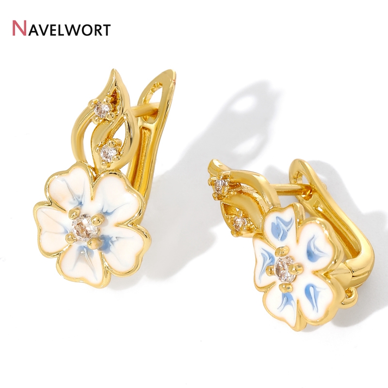 Jewelry Making Earrings - ตะขอเกี่ยวต่างหูทองเหลืองชุบทอง 18K พร้อมเพชรเซอร์คอน, ตะขอเกี่ยวต่างหูโลหะทองเหลือง, อุปกรณ์ยึดต่างหู, อุปกรณ์เสริมสำหรับทำเครื่องประดับ
