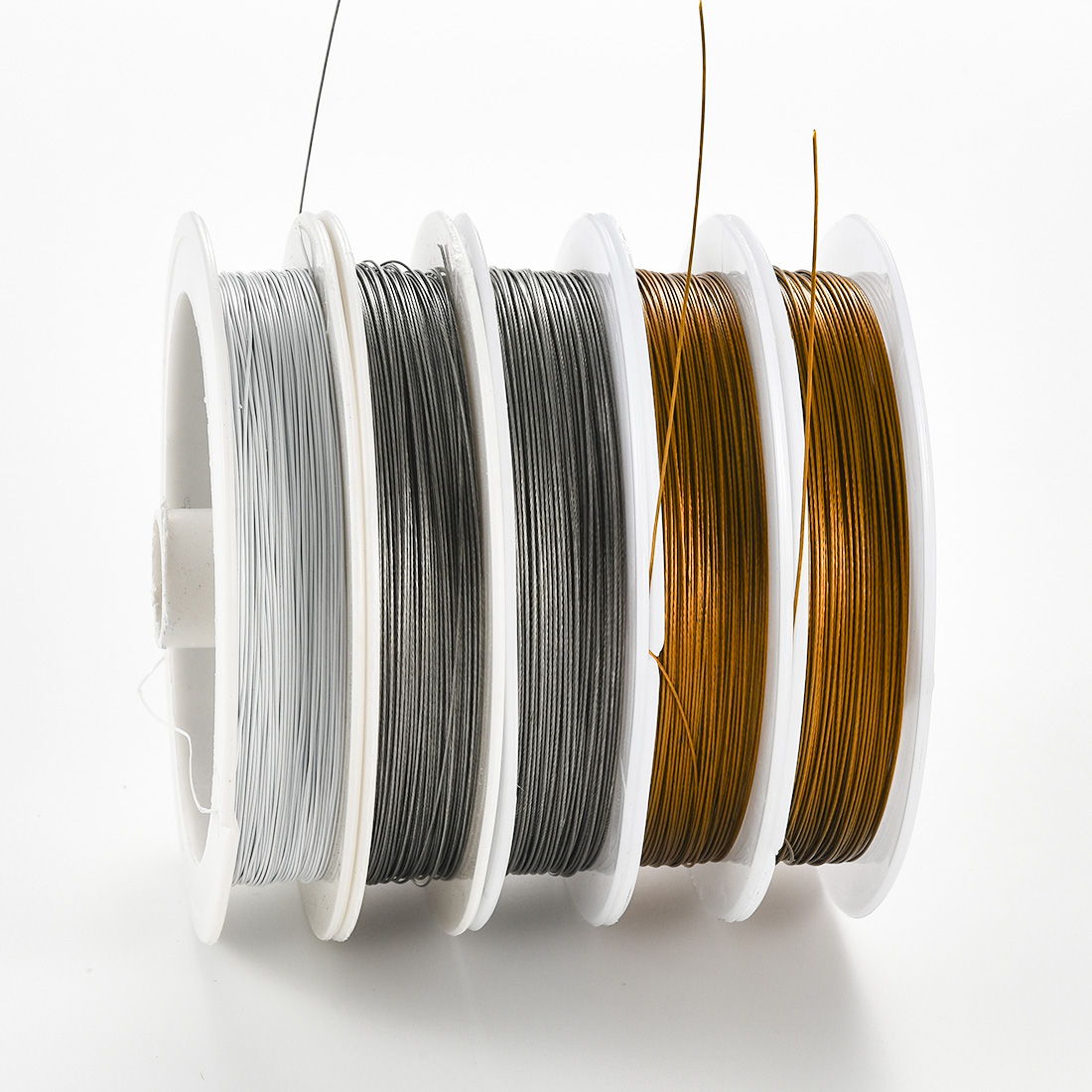 Jewelry Making Thread - 30 M/ม้วนสแตนเลสสตีลประดับด้วยลูกปัดลวด 0.38/0.45 มม.Tiger TAIL ลูกปัดสตริงสําหรับเครื่องประดับ