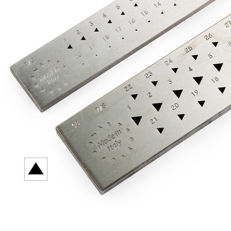 Xtool Jewelry Making - แม่พิมพ์ลวดสามเหลี่ยม O.M.O อิตาลี รุ่น Steel Triangle