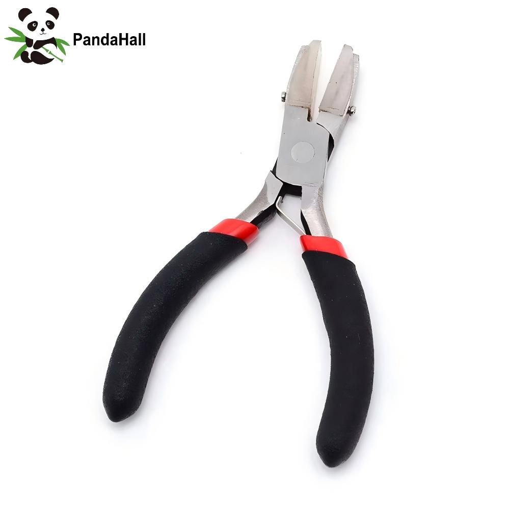 Xtool Jewelry Making - PandaHall ขนาดเล็กขัดเครื่องประดับคีมโซ่สั้น-จมูกสำหรับเครื่องประดับทำอุปกรณ์เครื่องมือ90x50x10mm