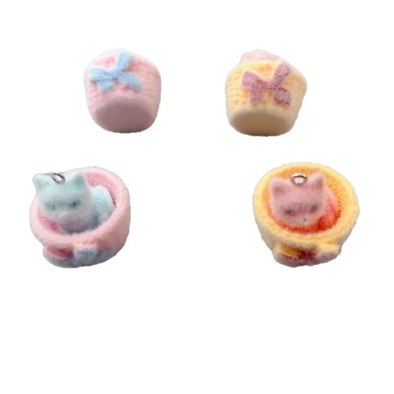 จี้แมวเรซิน 3D แบบนุ่ม 4 ชิ้น  - Jewelry Making Earrings บทวิจารณ์และราคา
