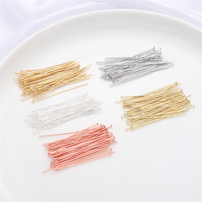 เข็มเงินแท้ 925 หัวแบน 50 ชิ้น - Jewelry Making Jig บทวิจารณ์และราคา