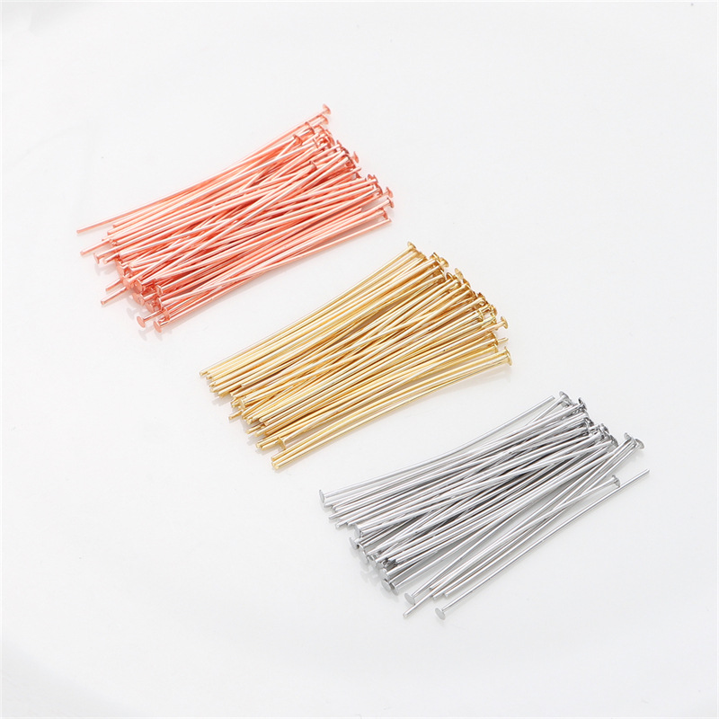 เข็มเงินแท้ 925 หัวแบน 50 ชิ้น - Jewelry Making Jig บทวิจารณ์และราคา
