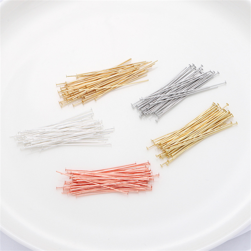 เข็มเงินแท้ 925 หัวแบน 50 ชิ้น - Jewelry Making Jig บทวิจารณ์และราคา