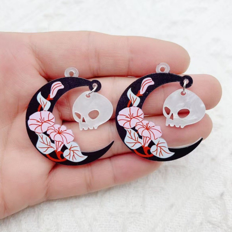 10 ชิ้น จี้อะคริลิคฮาโลวีน รูป - Jewelry Making Earrings บทวิจารณ์และราคา