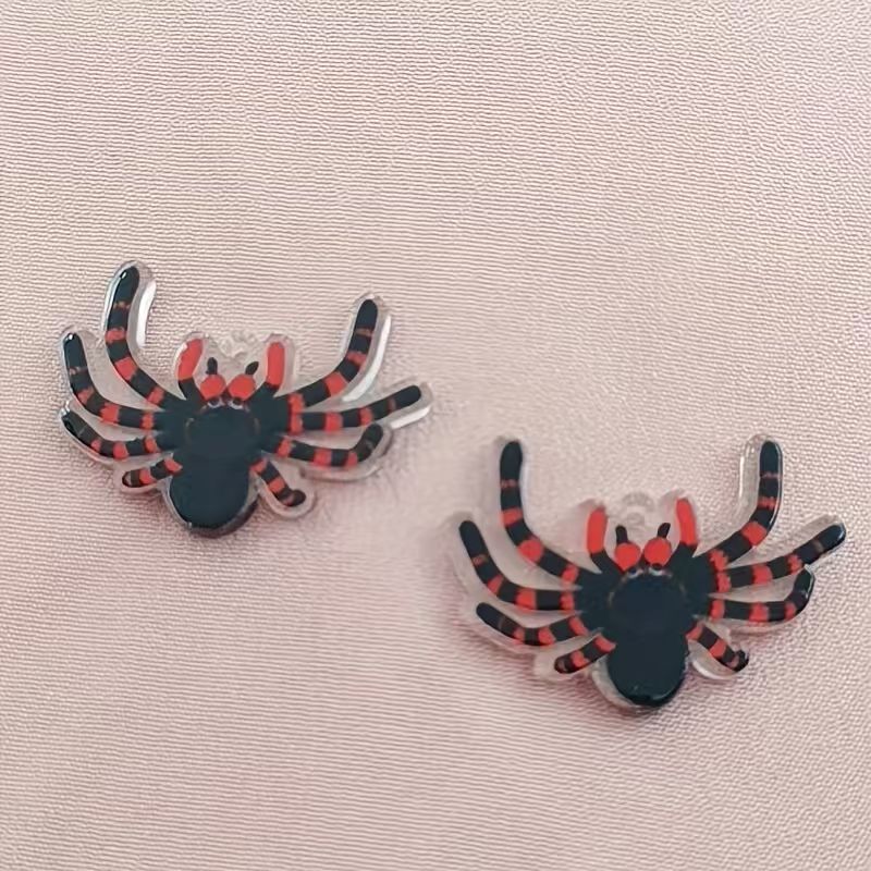 จี้แมงมุมอะคริลิกสำหรับฮาโลวีน - Jewelry Making Earrings บทวิจารณ์และราคา