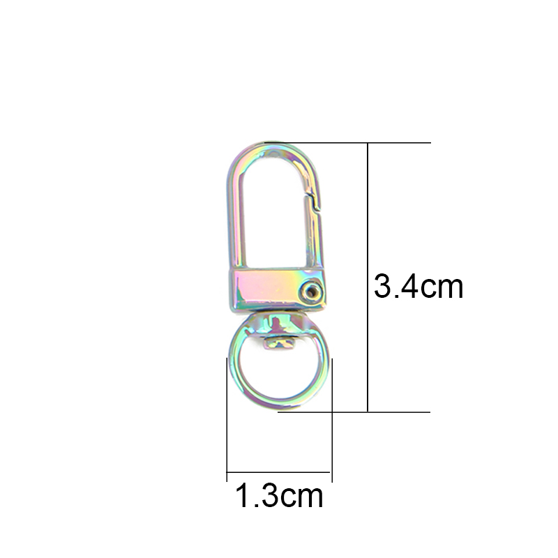 10pcs โลหะที่มีสีสันพวงกุญแจหั - Jewelry Making Hoops บทวิจารณ์และราคา