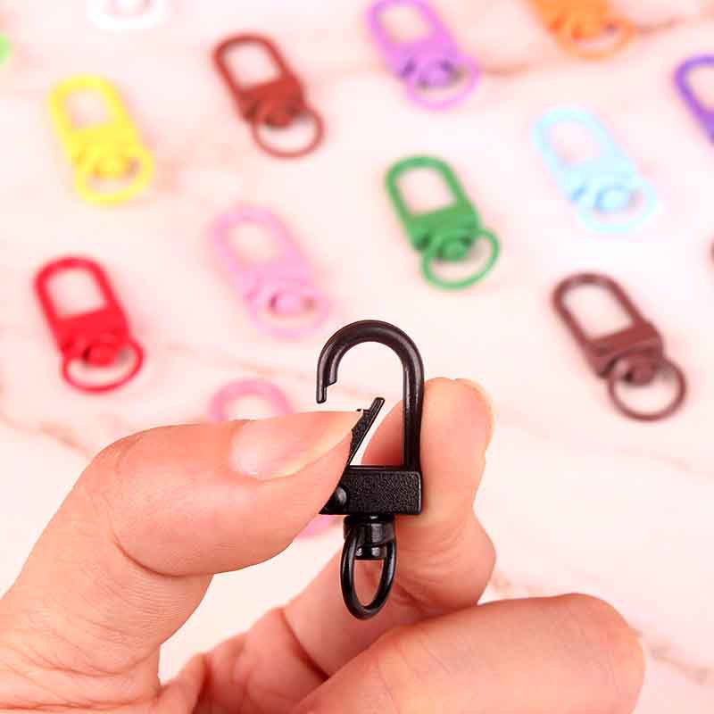 10pcs โลหะที่มีสีสันพวงกุญแจหั - Jewelry Making Hoops บทวิจารณ์และราคา