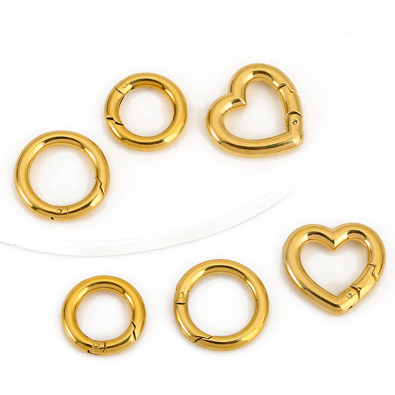 ตัวล็อกสแตนเลส 2 ชิ้น รูปหัวใจ - Jewelry Making Rings บทวิจารณ์และราคา