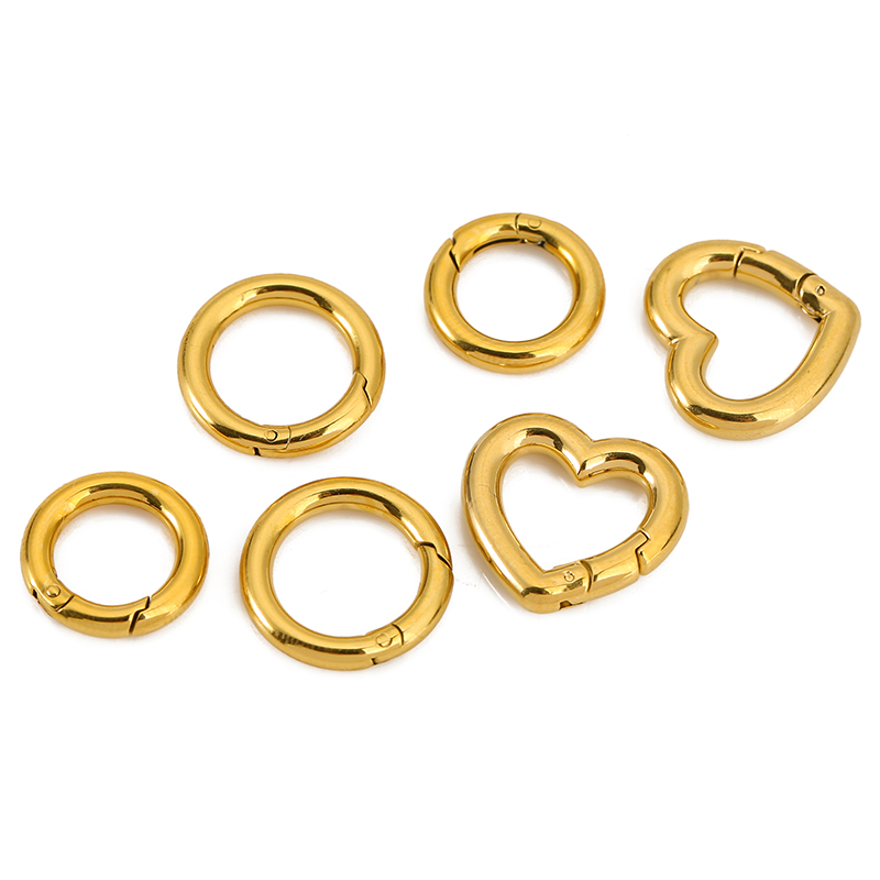 ตัวล็อกสแตนเลส 2 ชิ้น รูปหัวใจ - Jewelry Making Rings บทวิจารณ์และราคา