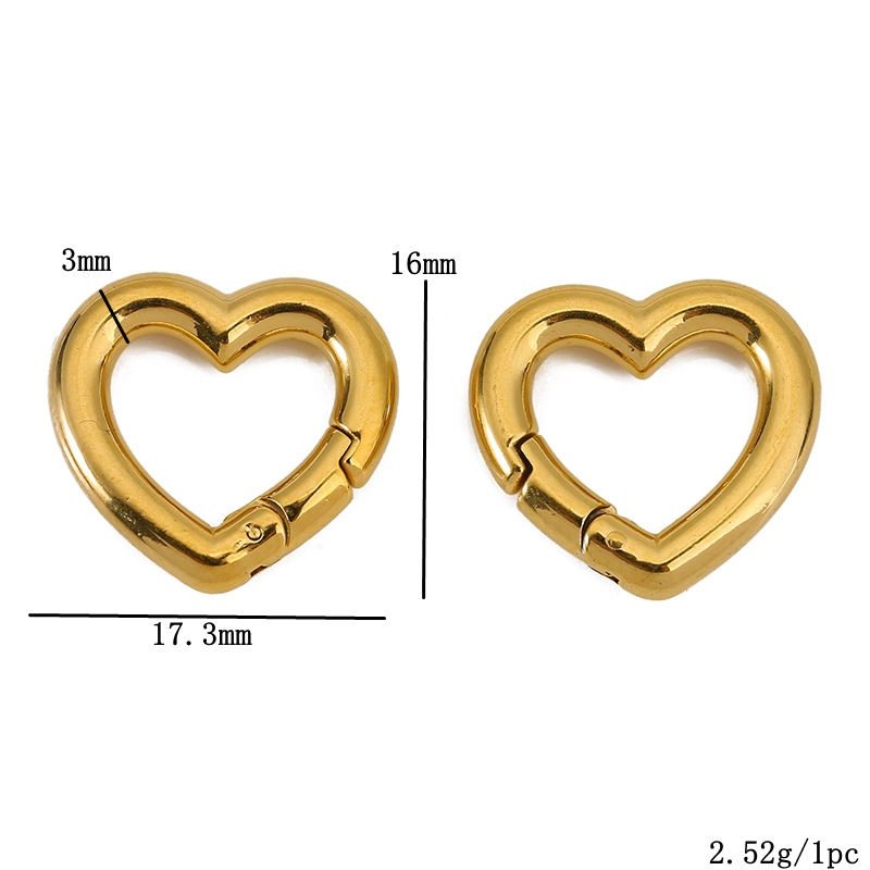ตัวล็อกสแตนเลส 2 ชิ้น รูปหัวใจ - Jewelry Making Rings บทวิจารณ์และราคา
