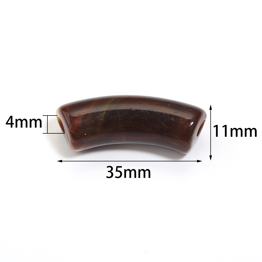 ลูกปัดอะคริลิคทรงโค้ง ขนาด 35x - Crimp Bead Tube บทวิจารณ์และราคา