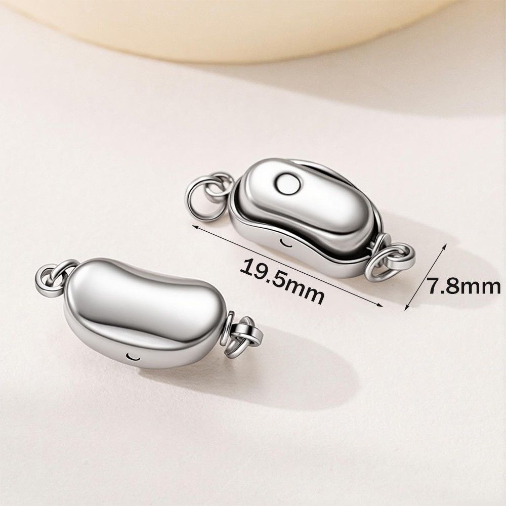 ตัวล็อคสแตนเลสแบบกด 2 ชิ้น ตัว - Jewelry Making Necklaces บทวิจารณ์และราคา