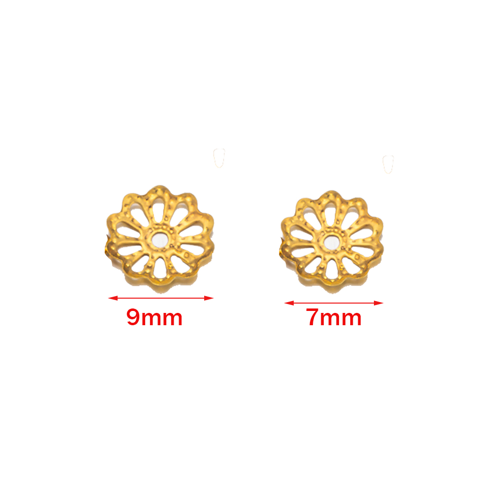 200 PCS 7/9mm Filigree ดอกไม้  - Bead Cap Flower บทวิจารณ์และราคา