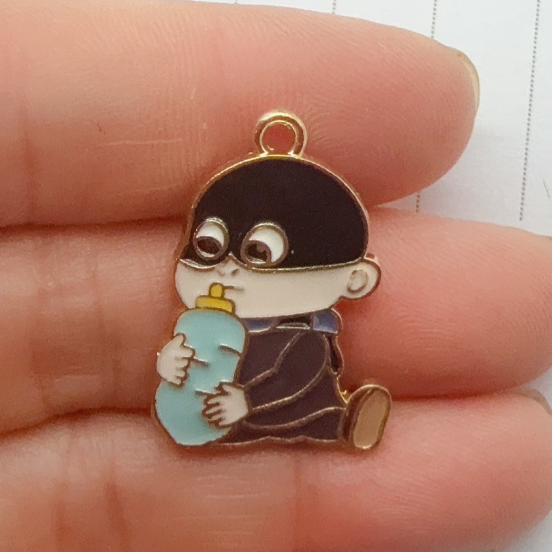 จี้การ์ตูนลายหยดน้ำมันอัลลอยด์ - Jewelry Making Earrings บทวิจารณ์และราคา