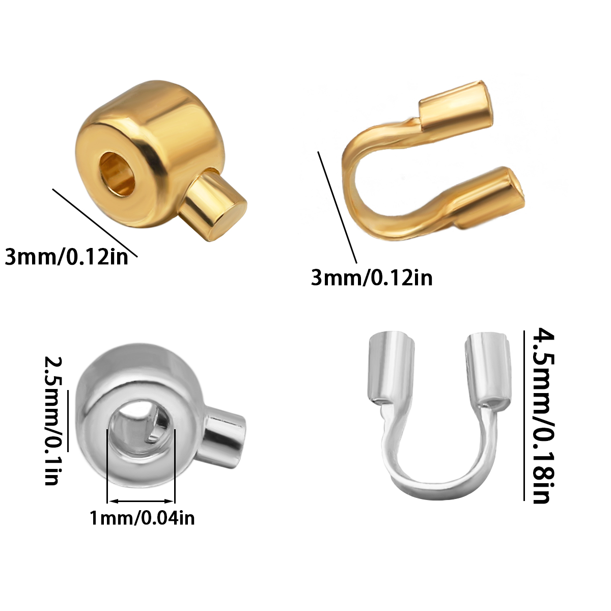 ตัวล็อคแบบลูกปัดทองเหลือง 20 ช - Jewelry Making Thread บทวิจารณ์และราคา