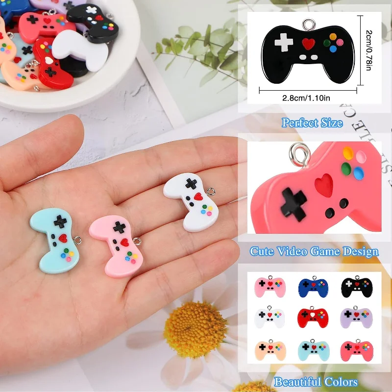 9 ชิ้นวิดีโอเกม Charms จี้แหวน - Jewelry Making Game บทวิจารณ์และราคา