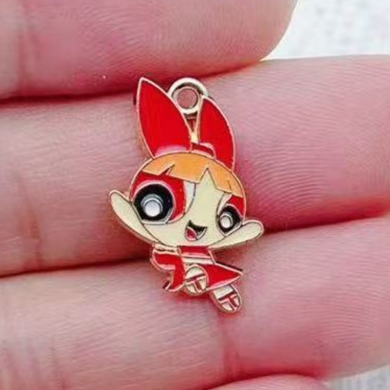 จี้รูปการ์ตูนสาวน้อยเคลือบน้ำม - Jewelry Making Earrings บทวิจารณ์และราคา