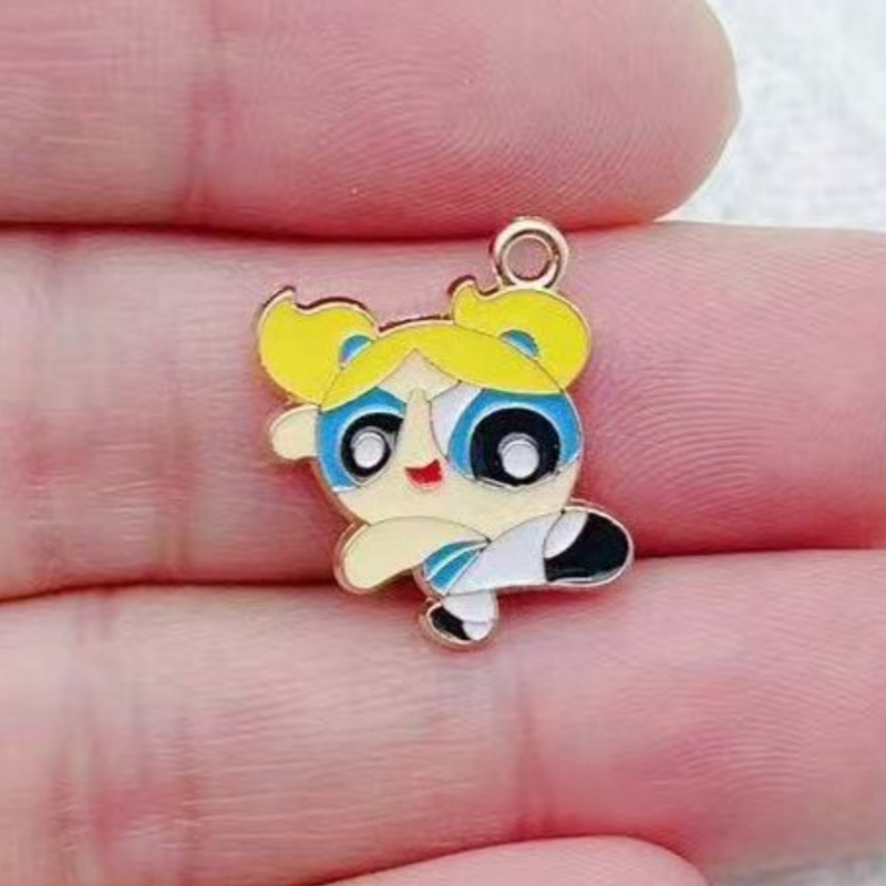 จี้รูปการ์ตูนสาวน้อยเคลือบน้ำม - Jewelry Making Earrings บทวิจารณ์และราคา