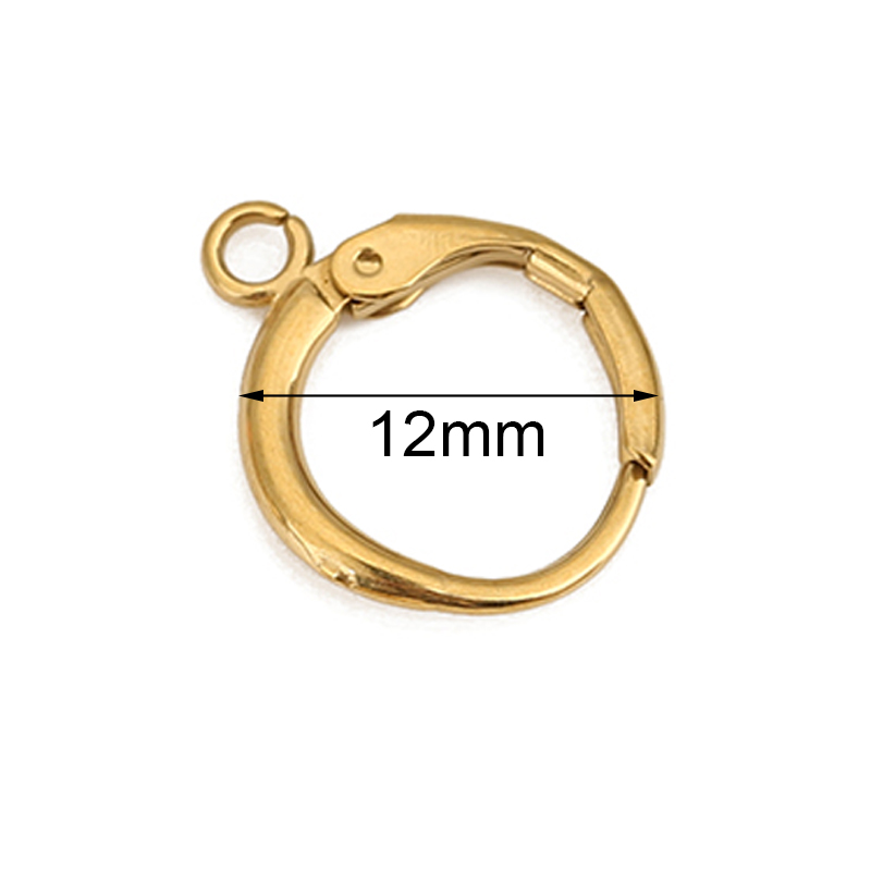 10pcs PVD ไม่เคยจางหายสแตนเลสต - Jewelry Making Earrings บทวิจารณ์และราคา