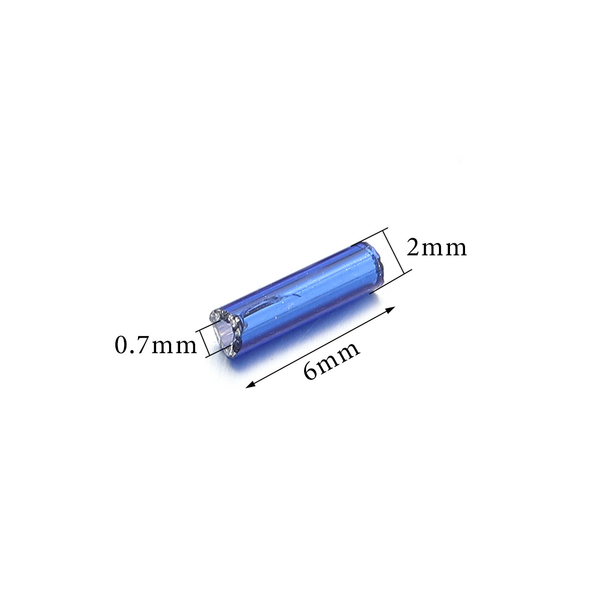 ลูกปัดแก้วทรงหลอดยาวหลากสี 225 - Crimp Bead Tube บทวิจารณ์และราคา