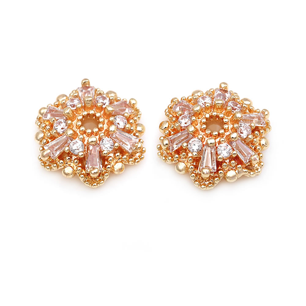 ลูกปัดดอกไม้ประดับเพชรเซอร์คอน - Bead Cap Flower บทวิจารณ์และราคา