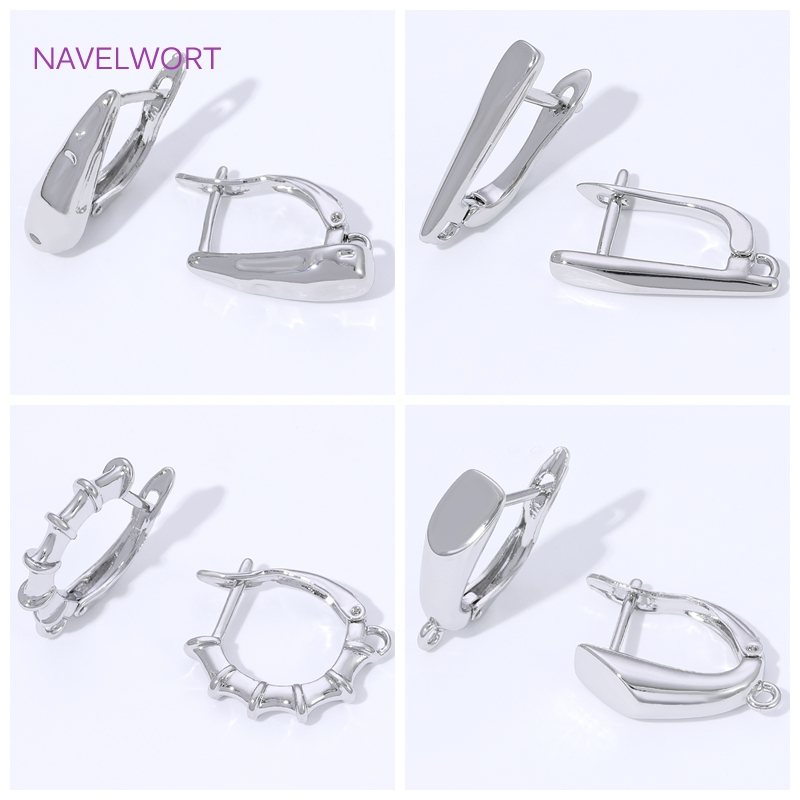 ตะขอเกี่ยวต่างหูแบบเรียบ ชุบทอ - Jewelry Making Yarn บทวิจารณ์และราคา