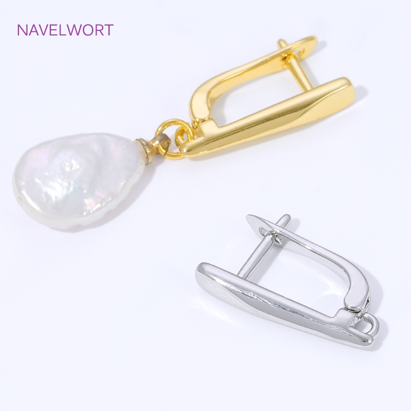 ตะขอเกี่ยวต่างหูแบบเรียบ ชุบทอ - Jewelry Making Yarn บทวิจารณ์และราคา