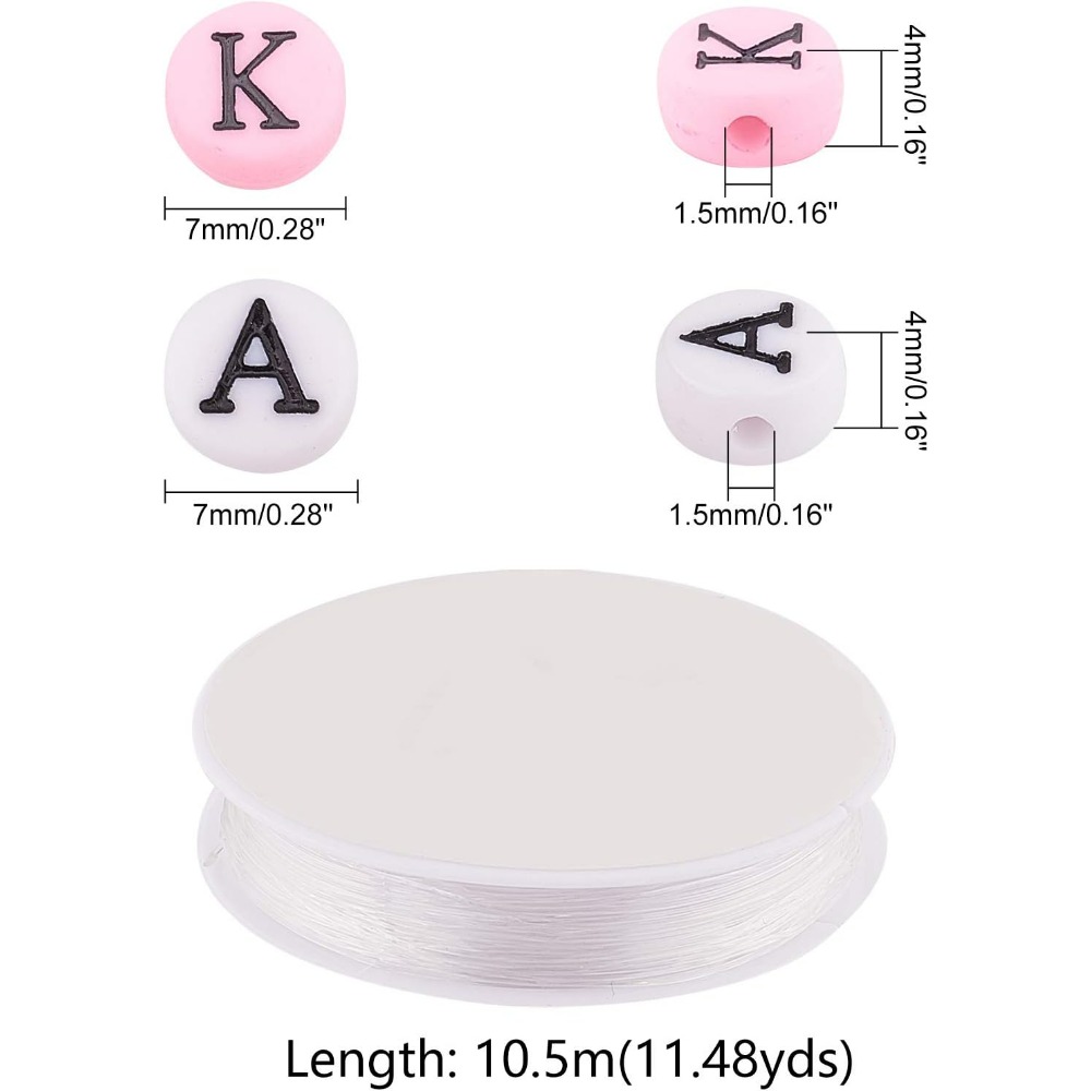 ตัวอักษรกรีกสร้อยข้อมือลูกปัดท - Jewelry Making Thread บทวิจารณ์และราคา