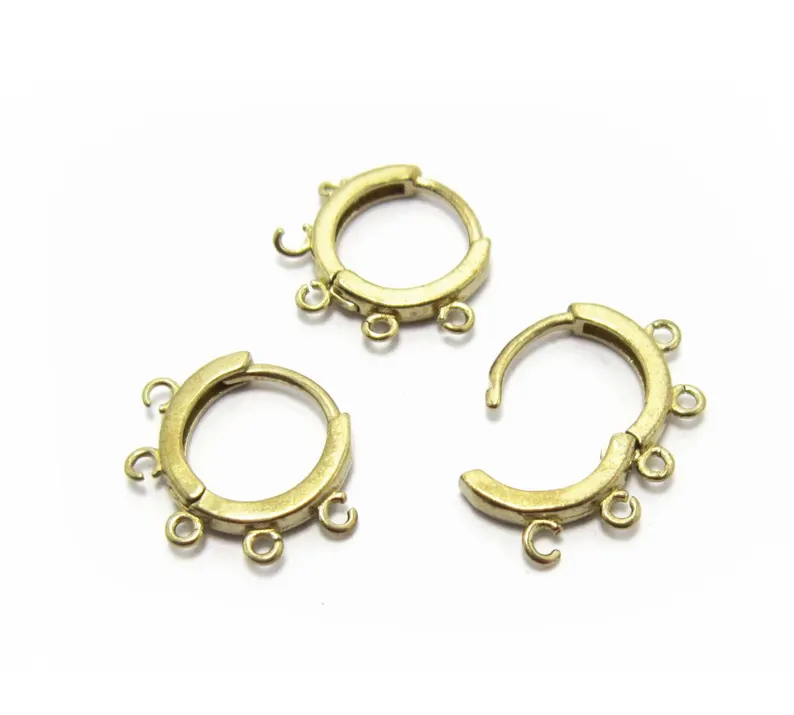 ห่วงหูทองเหลือง 10 ชิ้น, ต่างห - Jewelry Making Hoops บทวิจารณ์และราคา