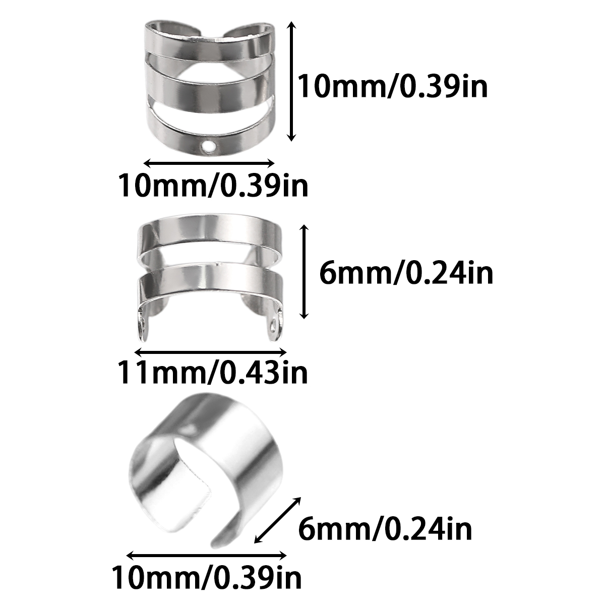 คลิปหนีบต่างหูสแตนเลสขนาด 10-1 - Jewelry Making Thread บทวิจารณ์และราคา