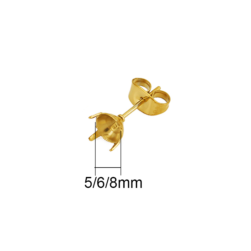ตัวเรือนต่างหูสแตนเลสเคลือบ PV - Jewelry Making Earrings บทวิจารณ์และราคา