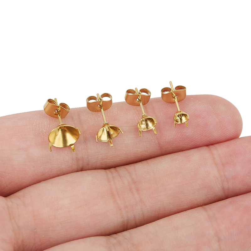 ตัวเรือนต่างหูสแตนเลสเคลือบ PV - Jewelry Making Earrings บทวิจารณ์และราคา
