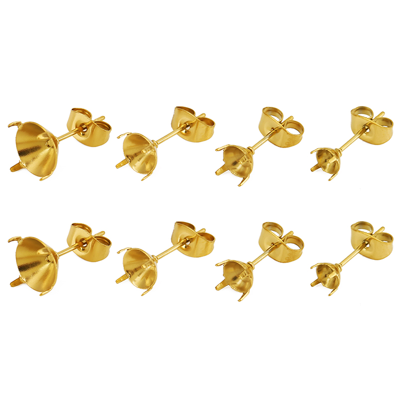 ตัวเรือนต่างหูสแตนเลสเคลือบ PV - Jewelry Making Earrings บทวิจารณ์และราคา