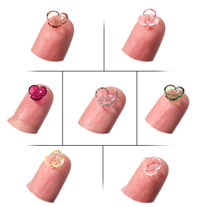 20 ชิ้น/ล็อตโปร่งใสเรซิ่นกลีบล - Bead Cap Flower บทวิจารณ์และราคา