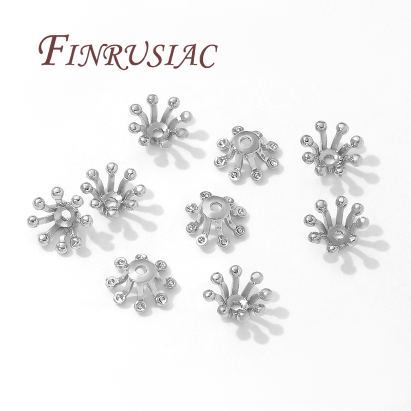 ฝาครอบลูกปัดรูปดอกไม้ชุบทอง 14 - Bead Cap Flower บทวิจารณ์และราคา