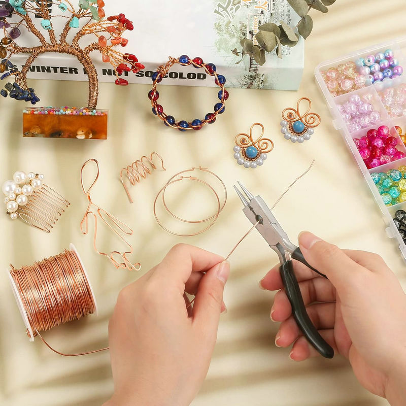 0.3-1.0 มม.เครื่องประดับทองแดง - Jewelry Making Yarn บทวิจารณ์และราคา