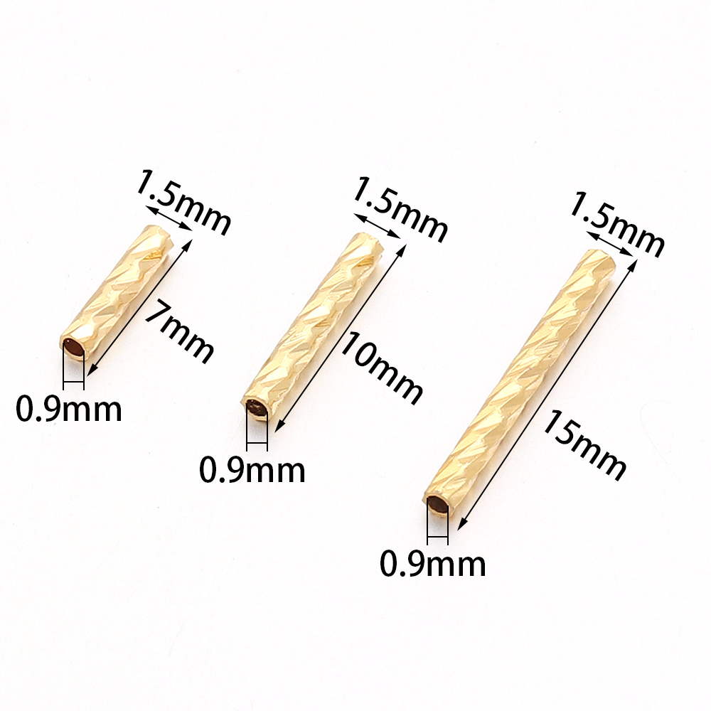 ลูกปัดทองแดงชุบทอง 30 ชิ้น ทรง - Crimp Bead Tube บทวิจารณ์และราคา
