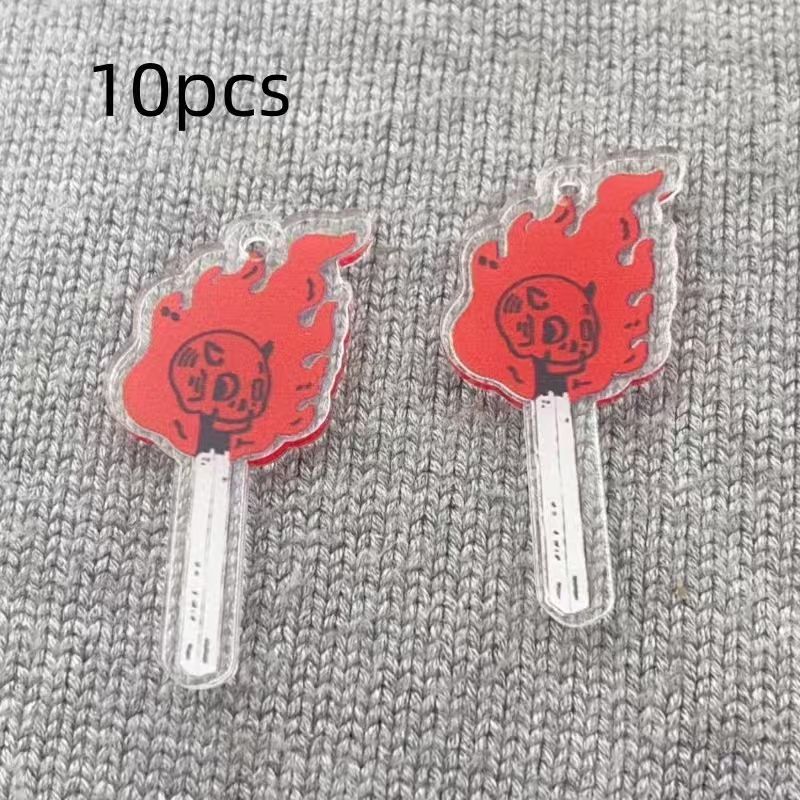 จี้อะคริลิคทรงหัวกะโหลก 10 ชิ้ - Jewelry Making Earrings บทวิจารณ์และราคา