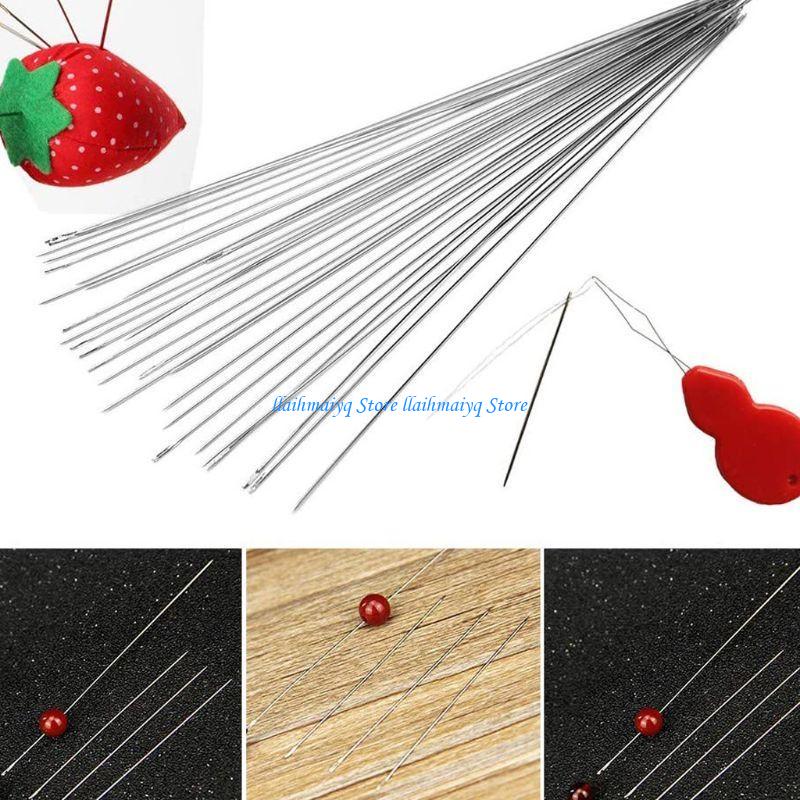 573B 47 ชิ้น Big Eye ลูกปัดเข็ - Beading Needle Fine บทวิจารณ์และราคา