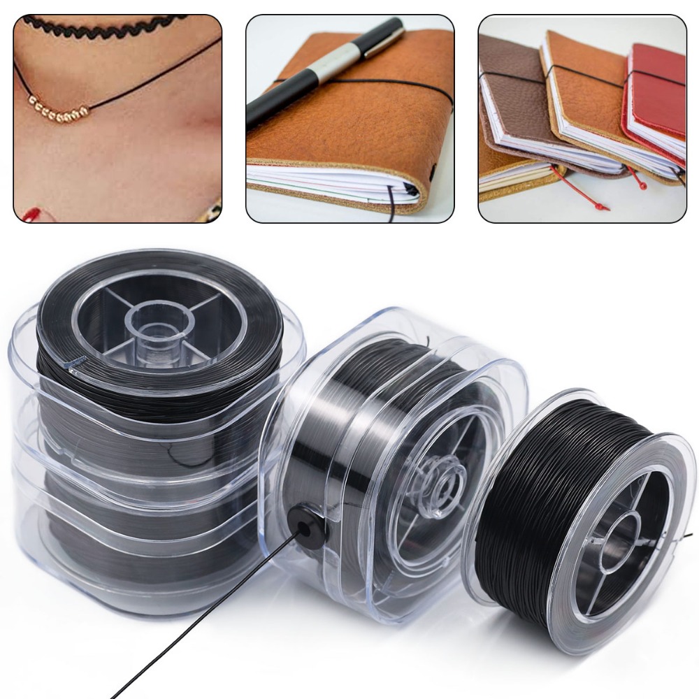 เชือกยางยืดสีดำขนาด 0.5-1 มม.  - Jewelry Making Thread บทวิจารณ์และราคา