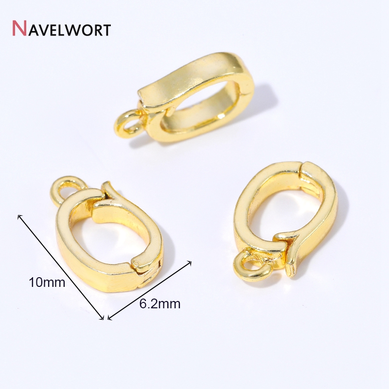 ตัวล็อกจี้แบบมีบานพับ ทำจากทอง - Jewelry Making Necklaces บทวิจารณ์และราคา