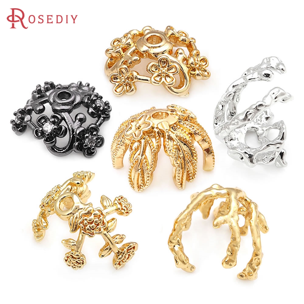 10ชิ้นสีทอง18K ทองเหลืองรูปดอก - Bead Cap Flower บทวิจารณ์และราคา