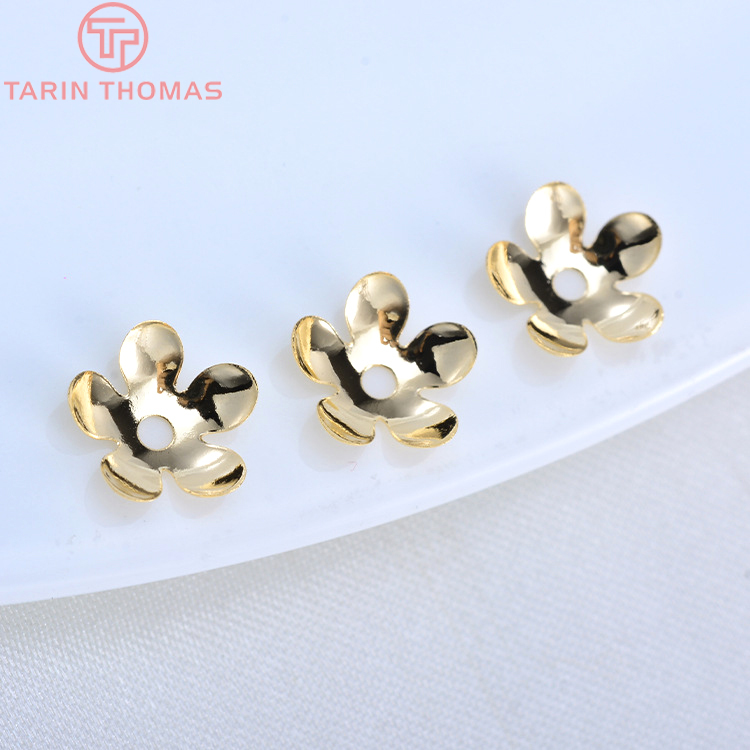 (3176)20PCS 8.5MM 24K Gold สีท - Bead Cap Flower บทวิจารณ์และราคา