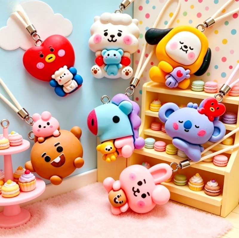 ชุด 7 ชิ้น BT21 ชาร์มการ์ตูนเร - Jewelry Making Earrings บทวิจารณ์และราคา