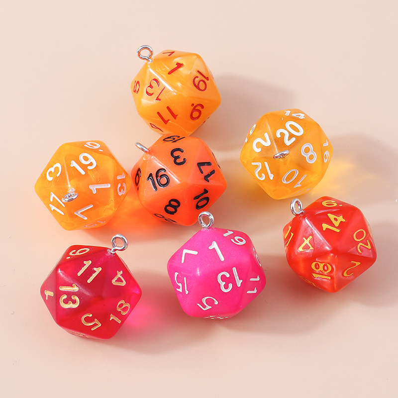 ลูกเต๋าอะคริลิคหลากสี 5 ชิ้น ข - Jewelry Making Game บทวิจารณ์และราคา