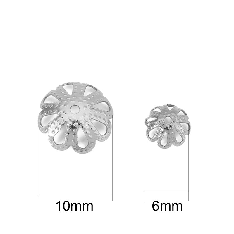 ลูกปัดปลายสแตนเลสเคลือบ PVD ไม - Bead Cap Flower บทวิจารณ์และราคา